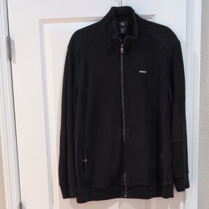 Calvin Klein Men's Zip-Up Black Sweater